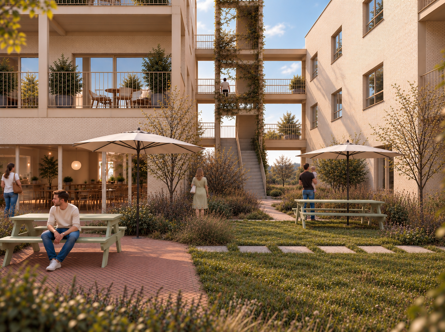 Warme Lenteavond in de Courtyardtuin