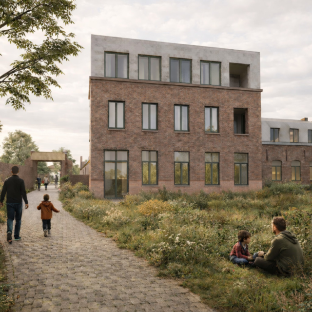 Cohousing Wevelgem nieuwbouw vooraan