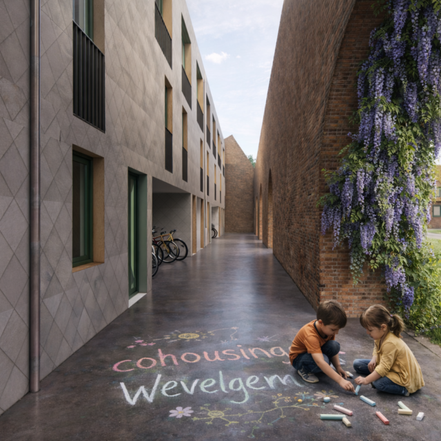 Cohousing Wevelgem Schuur en walwoningen