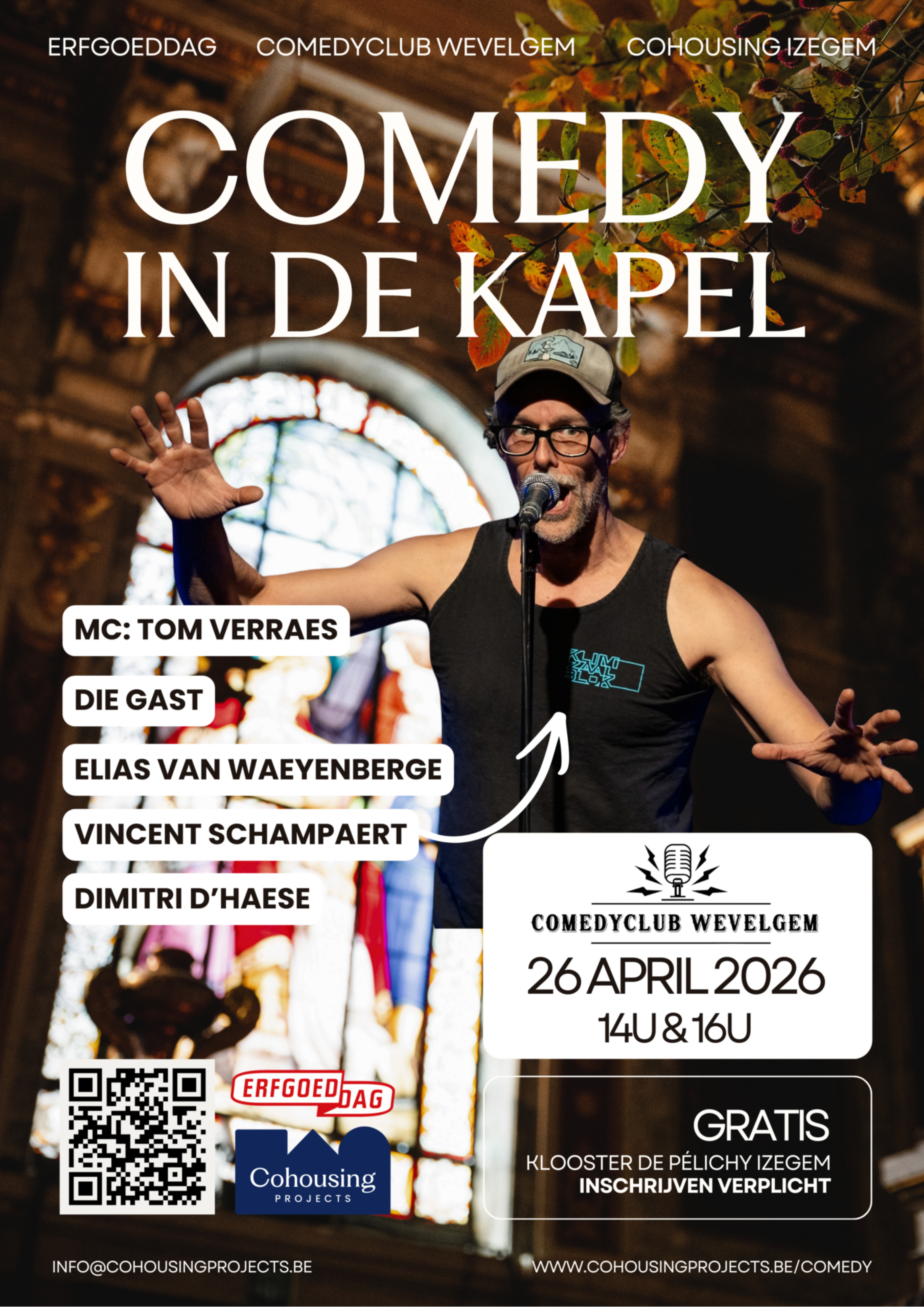 Comedy in de kapel