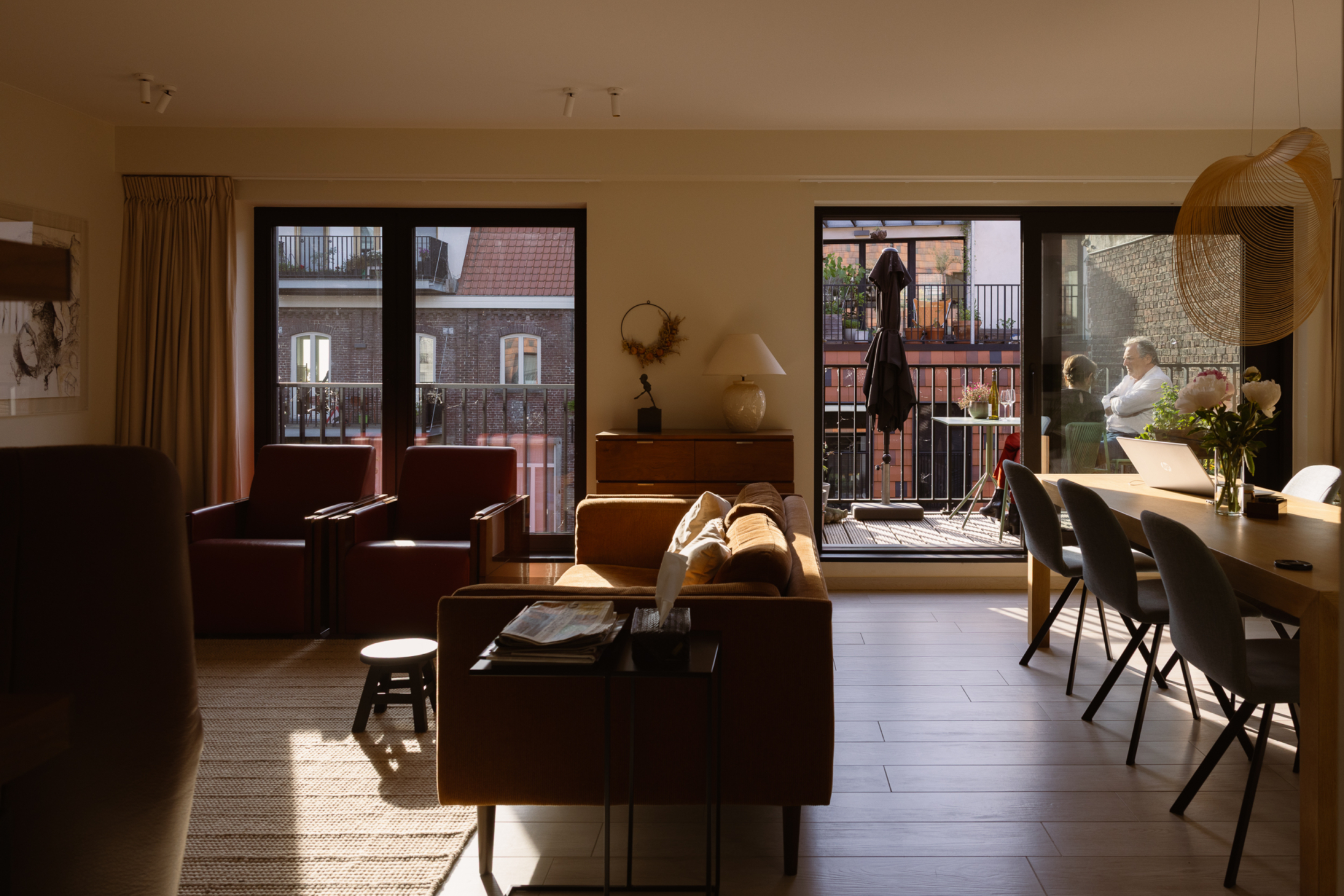 Woonkamer in cohousing Tuin van Padua in Gent door Cohousing Projects